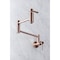 Kingston Brass KS810DLAC Concord Wall Mount Pot Filler Kitchen Faucet, Antique Copper KS810DLAC - alternate 4